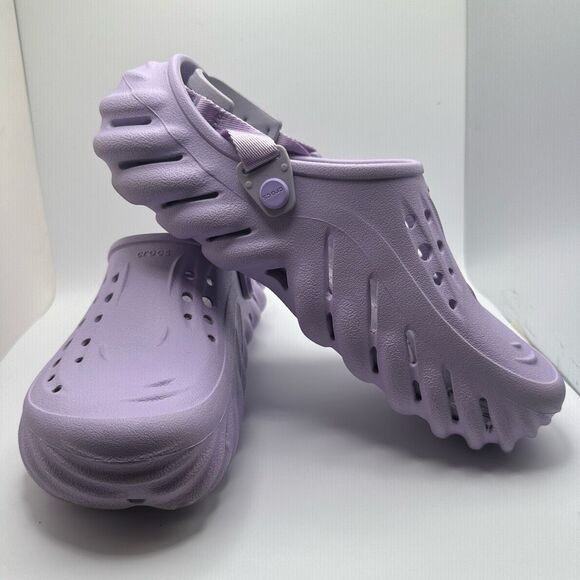 CROCS ECHO CLOG MENS 8 WOMENS 10 LAVENDER  - USED - Picture 6 of 7